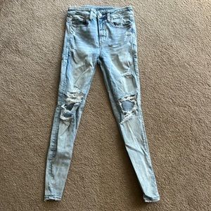 American Eagle Skinny Jeans Sz 6 Acid Wash
